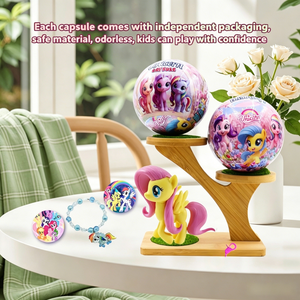 Figurines Poney Arc-en-ciel 10cm Gashapon Boîte Mystère Breloques DIY Bracelet Perlé Jouet Surprise à Découvrir Cadeau pour Filles - Product Image 5