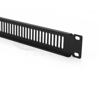 1U Hauteur Standard Fibre Câble Organisateur Métal Réseau Câble Gestion Patch Panneau Monté sur Rack