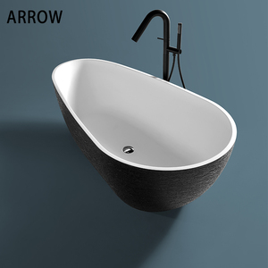 <span class=keywords><strong>Baignoire</strong></span> de luxe blanche en pierre artificielle, impression autoportante, pour adultes, pliante, en marbre, une pièce - Product Image 1