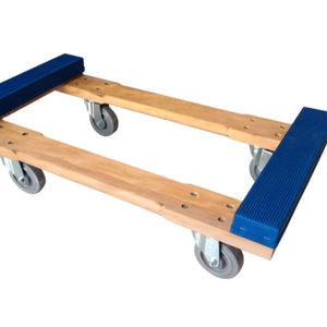 रबर बम्पर लकड़ी डॉली, 1300 £ लोड हो रहा है क्षमता, दृढ़ लकड़ी से बना और रबर बैंड और Colson casters - Product Image 1