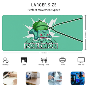 Poke-mon Mausepad Over Edge Pad Mouse para juegos <span class=keywords><strong>de</strong></span> goma Laptop Mousepad Gamer Deskmat Mats Anime Derivative - Product Image 4