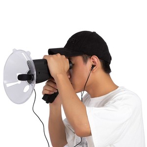 8X gran <span class=keywords><strong>distancia</strong></span> pájaro <span class=keywords><strong>escucha</strong></span> Monocular parabólico micrófono Audio grabación almacenamiento telescopio para protección de seguridad - Product Image 2