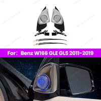 Tweeter rotatif 4D pour Mercedes GLE GLS W166 2011-2019 |   Synchronisation de la lumière ambiante à 64 couleurs, mise à niveau OEM pour la colonne A
