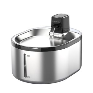 Fontaine à eau automatique pour animaux de compagnie CITICITY, en acier inoxydable de haute qualité, fonctionnant sur piles, pour l'eau potable et l'alimentation - Product Image 1