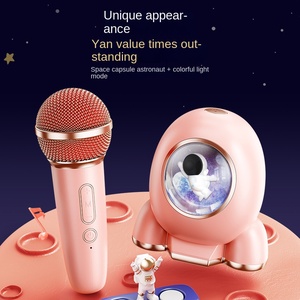 Spaceman ลำโพงไร้สายสำหรับปาร์ตี้คาราโอเกะเด็ก, ลำโพงไร้สาย KTV เสียง RGB สำหรับ5.4 IPX4กันน้ำเครื่องเล่นเพลงคาราโอเกะแบบพกพาขนาดเล็ก - Product Image 4