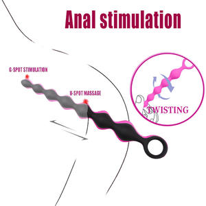 Juguetes sexuales de silicona con cuentas anales para hombres y mujeres, masajeador de próstata suave, entrenador <span class=keywords><strong>Anal</strong></span>, <span class=keywords><strong>dilatador</strong></span> <span class=keywords><strong>anal</strong></span>, tapón <span class=keywords><strong>Anal</strong></span>, <span class=keywords><strong>bolas</strong></span> anales - Product Image 5