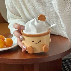 Ensemble de pots à épices en céramique - Contenants à épices de haute qualité pour la cuisine avec un design amusant et mignon de dessin animé, lavage à la main uniquement - Product Image 2