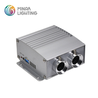 Moteur de lumière à fibre optique LED, Ports duraux, couleurs RGBW, 14W, DC12V (LEB-432)