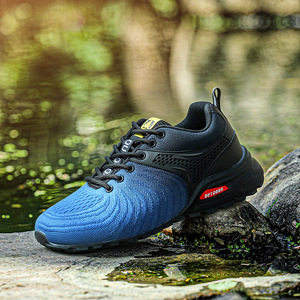 Chaussures de marche en mesh pour hommes, légères, amortissantes, antidérapantes, doublure en coton, chaussures décontractées pour l'extérieur - Product Image 5