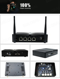 Eglobal 2025 giá rẻ không Quạt Mini PC onboard Intel Celeron J1900 lõi kép DDR3 4LAN Win10/Linux VGA + HD hiển thị kép 10W Cổ Phiếu mới - Product Image 6