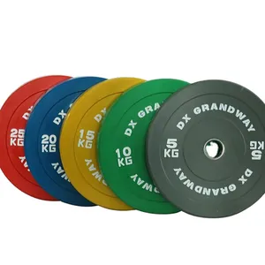 DX-Placa de parachoques de goma para el hogar y comercial, color negro, para perder peso, 5 ~ 25 KG