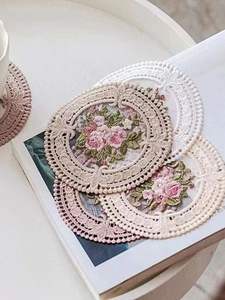 Sottobicchiere Quadrato in Lino Contemporaneo da 38cm, Personalizzabile con Ricamo, Logo a Colori Personalizzato, Tappetino Antiscottatura Disponibile - Product Image 2