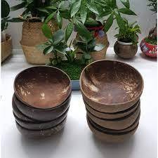 Cuenco de cáscara de coco Natural ecológico con cuchara Mezcla de frutas de madera Ensalada Tazón de coco pulido Cuencos de cáscara de coco 99GD - Product Image 3