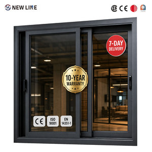 Fenêtres coulissantes en aluminium à <span class=keywords><strong>double</strong></span> <span class=keywords><strong>vitrage</strong></span> <span class=keywords><strong>sur</strong></span> <span class=keywords><strong>mesure</strong></span>, certifiées NFRC, à rupture de pont thermique, pour projets de villas résidentielles - Product Image 1