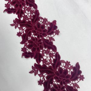 Venedik dantel trim aplike aksesuarları şifon/kadife çiçek süslemeli dantel elbiseler için sadece bir Trim işlemeli dantel örgü - Product Image 3