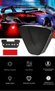 Feu arrière de moto à LED, clignotant de sécurité, lampe d'avertissement, accessoire de protection complète - Product Image 3