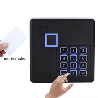 Lector de tarjetas de identificación Rfid de proximidad de 12V, lector de teclado de Control de acceso de puerta, 125KHz, Wiegand 26 para sistema de Control de acceso de puerta