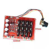 Contrôleur de vitesse de moteur DC 10-50V 60A Module de contrôleur PWM HHO RC 12V 24V 48V 3000W MAX