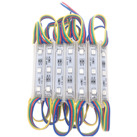 Colle dégoulinant 12v étanche 3 leds pour signalisation rgb smd led module 5050