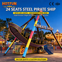 24-Sitziges Luna Park Piratenschiff Jahrmarktattraktion Riesiges Piratenschiff für Outdoor-Vergnügungspark-Projekte