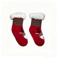 Jungen Nordic Gingerbread Bodensocken Rutschfeste Weihnachts-Eisbär-Socken