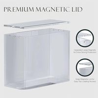 Boîte de protection moderne Geling Factory Supplier Etb Booster Box en acrylique, faible MOQ, couvercle magnétique, boîte de présentation en acrylique Elite Trainer