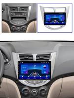 9 pulgadas Android 12 reproductor Multimedia para auto Hyundai Solaris Verna acento i25 2010-2016 navegación gps