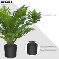 OH ARTS Ocean Harvest Vente Flash Arbre Bonsaï Artificiel Feuilles de Fougère Artificielles Plantes Arbres Artificiels