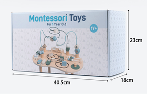 Mesa Sensorial Montessori <span class=keywords><strong>de</strong></span> Madera, Tablero <span class=keywords><strong>de</strong></span> Actividades Educativas con Cuentas <span class=keywords><strong>y</strong></span> Laberinto para Niños Pequeños <span class=keywords><strong>y</strong></span> Niños - Product Image 6