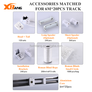 Persianas romanas de alta calidad, componentes del mecanismo de pista, persianas romanas de aleación de aluminio, accesorios del sistema de elevación de sombra - Product Image 5