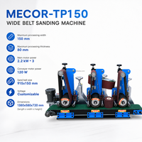 Nouvelle ponceuse à bande double MECOR Geyu pour travaux lourds, machine à poncer et polir le métal, ébavureuse de tôles plates en acier inoxydable