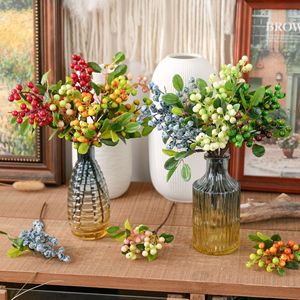 CallaFloral Ramo de Bayas Artificiales de Espuma, Frutas de la Fortuna, Decoración Interior, Arreglo para Bodas y Hogar, Naranja, Rosa, Verde, Azul, Blanco, Rojo - Product Image 1