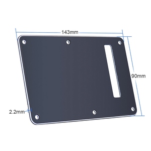 Plaque de protection de cavité de tremolo, plaque arrière, plaque arrière 3 plis pour <span class=keywords><strong>guitare</strong></span> électrique Stratocaster <span class=keywords><strong>Strat</strong></span> style moderne - Product Image 3