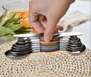 Muỗng Đo Bằng Thép Không Gỉ Từ Tính Bộ 8 Miếng Nướng Gia Vị - Product Image 2