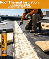Mousse de polyuréthane en spray à haute expansion, remplisseur de joints, isolation thermique, insonorisation pour l'installation de portes et fenêtres, remplissage de trous dans les murs