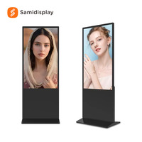 Écran d'affichage publicitaire LCD 55 pouces avec support, options de contrôle tactile Android/Windows, garantie de 3 ans