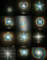 Feiertagsparty-Geschenke Papier-Weihnachts-Herz-Diffraktionsbrillen mit Individueller Bedruckung 3D-Feuerwerk-Schneeflocken-Brillen