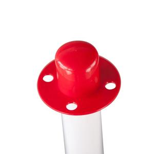 Colonna di Segnalazione Rossa e Bianca Riempibile con Acqua, Palo Delineatore in PE con Base per Segnaletica Stradale e Parcheggi - Product Image 6