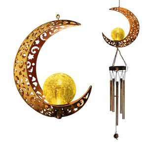 Petits moulins à <span class=keywords><strong>vent</strong></span> en forme <span class=keywords><strong>de</strong></span> lune <span class=keywords><strong>de</strong></span> <span class=keywords><strong>jardin</strong></span> en métal avec décoration extérieure d'ornement <span class=keywords><strong>de</strong></span> lumière solaire <span class=keywords><strong>de</strong></span> LED - Product Image 2