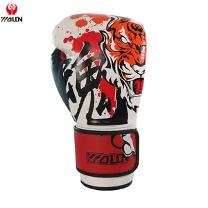 Luvas de boxe muay thai wolon, luvas para treino e troca