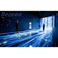 BESCAN Interaktiver Tanzboden LED-Display 3D-Tanzboden Stehende LED-Bildschirmpaneele Bodenfliesen LED-Bühne Hochzeitsdisplay