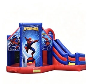 Castillo Inflable con Tobogán Temático de Spider-Man, Casa de Brinco Comercial de PVC para Niños, Ideal para Alquiler en Fiestas - Product Image 5