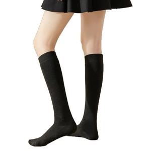 Women's Knee High Socks Solid Color Thermo Warm Winter Wear Anti Slip Sweat Absorbing Odor Resistant Friction Resistant - Product Image 4