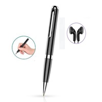 Enregistrement en un clic oxydation anodique lecteur mp3 stylo à bille activé par la voix enregistreur vocal pour réunion interview
