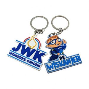 Llavero de PVC Suave de Alta Calidad al por Mayor, Estilo de Dibujos Animados y Anime Personalizado con Letra y Logotipo Personalizados - Product Image 4