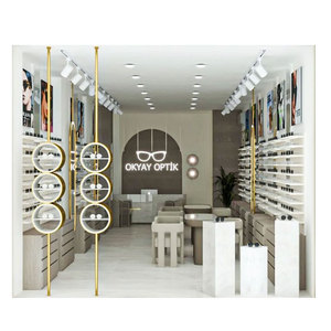 Idées conceptuelles de décor brillant Magasin d'optique Décoration intérieure Design Lunettes Vitrine Équipement Vitrines à lunettes - Product Image 1