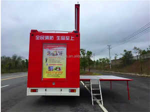 Japón Isuzu P4 P6 LED Mobile Stage Billboard Publicidad Camión Led Video Pantalla Camión Led Billboard Trailer - Product Image 3