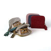 Nouvelle arrivée : Pochette de rangement portable carrée à fermeture éclair pour bagues, colliers et bracelets – Sacs à bijoux