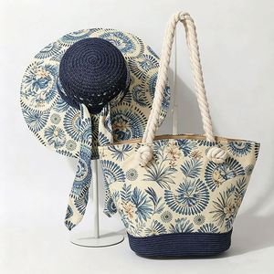 Bolso de Hombro Bohemia de Paja y Piel Sintética con Gran Capacidad, Estilo Bandolera para Playa - Product Image 2