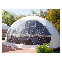 10m 15m 20m dôme tente restaurant maison préfabriquée glamping dôme géodésique domos geodesicos glamping de lujo